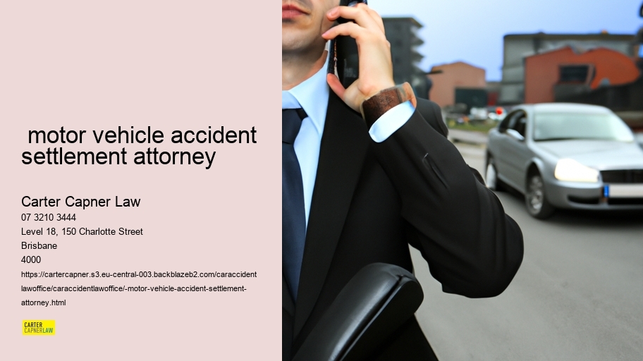  motor vehicle accident settlement attorney      