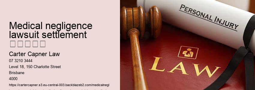 medical negligence lawsuit settlement      					