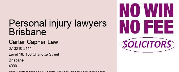 personal injury lawyers Brisbane