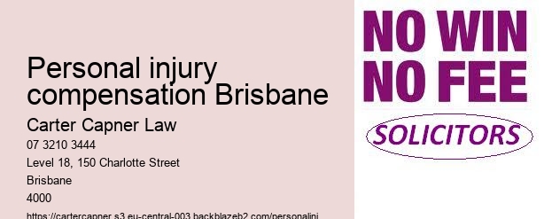 personal injury compensation Brisbane